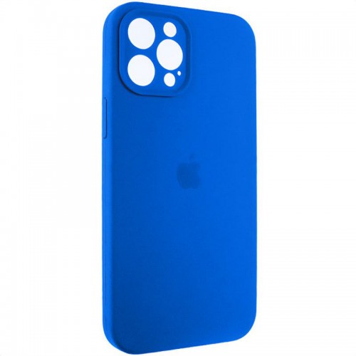 Чохол Silicone Case Full Camera Protective (AA) для Apple iPhone 12 Pro (6.1") Синій / Capri Blue