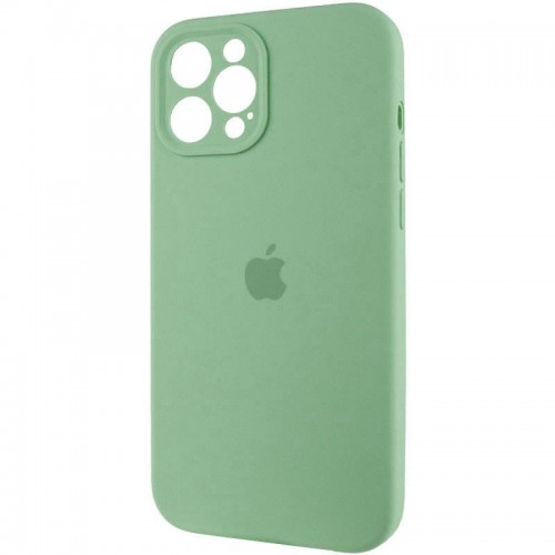 Чохол Silicone Case Full Camera Protective (AA) для Apple iPhone 12 Pro (6.1") Зелений / Pistachio