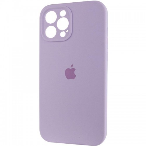 Чехол Silicone Case Full Camera Protective (AA) для Apple iPhone 12 Pro (6.1") Сиреневый / Lilac