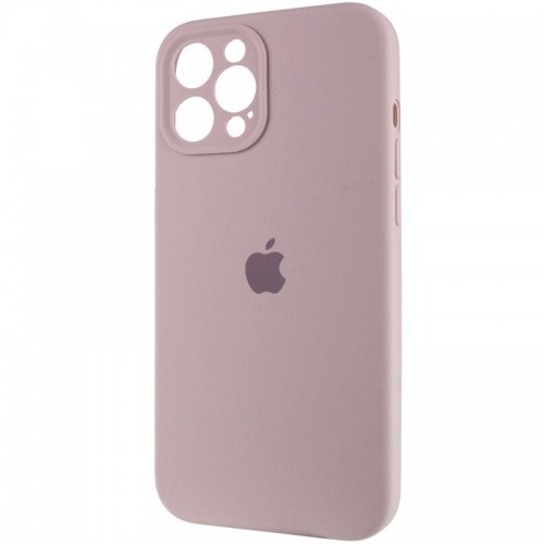 Чехол Silicone Case Full Camera Protective (AA) для Apple iPhone 12 Pro Max (6.7") Серый / Lavender