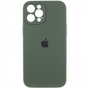 Чохол Silicone Case Full Camera Protective (AA) для Apple iPhone 12 Pro Max (6.7") Зелений / Cyprus Green