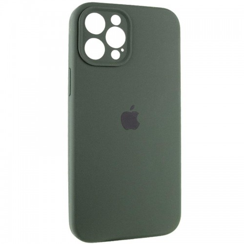 Чохол Silicone Case Full Camera Protective (AA) для Apple iPhone 12 Pro Max (6.7") Зелений / Cyprus Green