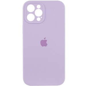 Чехол Silicone Case Full Camera Protective (AA) для Apple iPhone 12 Pro Max (6,7") Сиреневый / Lilac