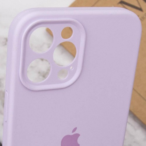 Чехол Silicone Case Full Camera Protective (AA) для Apple iPhone 12 Pro Max (6,7") Сиреневый / Lilac