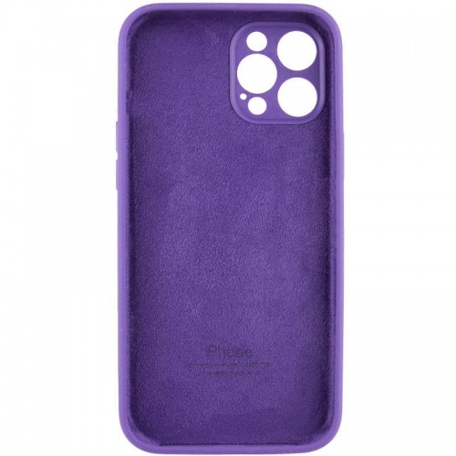 Чохол Silicone Case Full Camera Protective (AA) для Apple iPhone 12 Pro Max (6.7") Фіолетовий / Amethyst