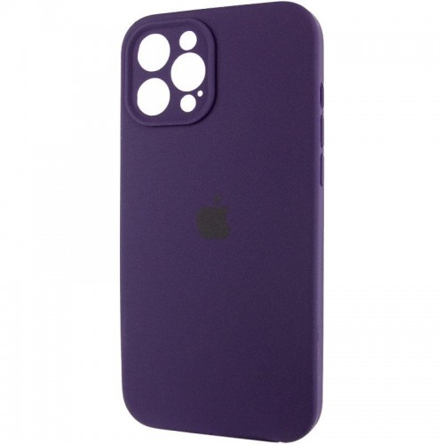 Чохол Silicone Case Full Camera Protective (AA) для Apple iPhone 12 Pro Max (6.7") Фіолетовий / Elderberry