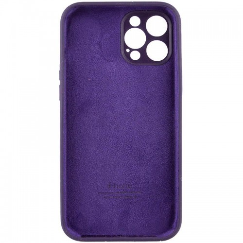 Чохол Silicone Case Full Camera Protective (AA) для Apple iPhone 12 Pro Max (6.7") Фіолетовий / Elderberry