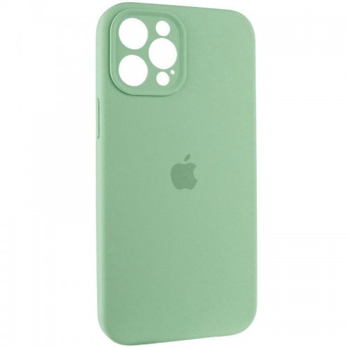 Чохол Silicone Case Full Camera Protective (AA) для Apple iPhone 12 Pro Max (6.7") Зелений / Pistachio