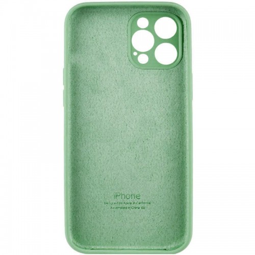 Чохол Silicone Case Full Camera Protective (AA) для Apple iPhone 12 Pro Max (6.7") Зелений / Pistachio