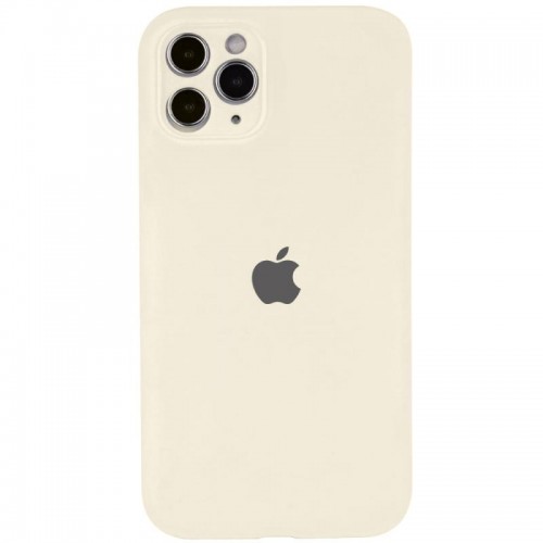 Чохол Silicone Case Full Camera Protective (AA) для Apple iPhone 12 Pro Max (6.7") Бежевий / Antique White