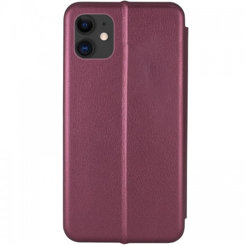 Шкіряний чохол-книжка Classy для Apple iPhone 11 (6.1") Бордовий