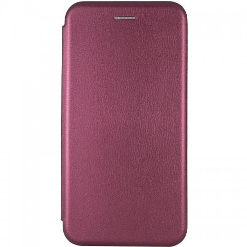 Кожаный чехол-книжка Classy для Apple iPhone XR (6.1") Бордовый