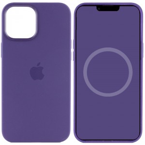 Чехол Silicone case (AAA) with Magsafe and Animation для Apple iPhone 12 Pro / 12 (6.1") Фиолетовый / Amethyst
