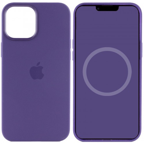 Чохол Silicone case (AAA) with Magsafe and Animation для Apple iPhone 12 Pro / 12 (6.1") Фіолетовий / Amethyst