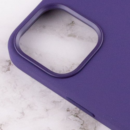 Чохол Silicone case (AAA) with Magsafe and Animation для Apple iPhone 12 Pro / 12 (6.1") Фіолетовий / Amethyst