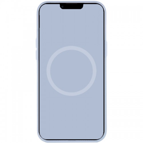 Чохол Silicone case (AAA) with Magsafe and Animation для Apple iPhone 12 Pro Max (6.7") Блакитний / Cloud Blue