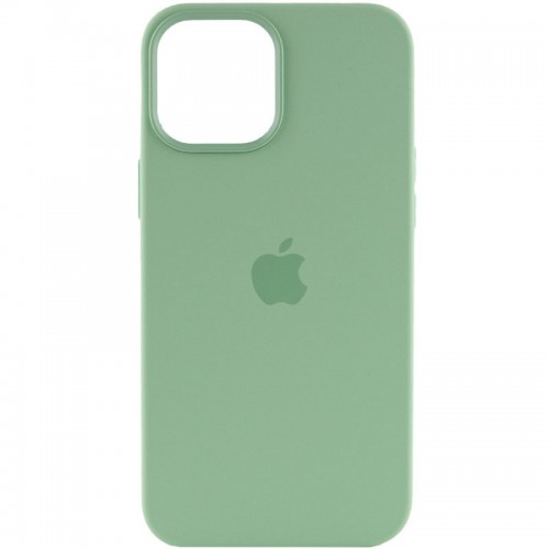 Чохол Silicone case (AAA) with Magsafe and Animation для Apple iPhone 12 Pro Max (6.7") Зелений / Pistachio