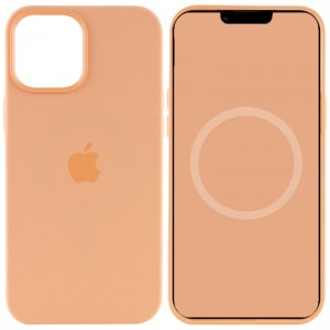 Чохол Silicone case (AAA) with Magsafe and Animation для Apple iPhone 12 Pro Max (6.7") Помаранчевий / Cantaloupe