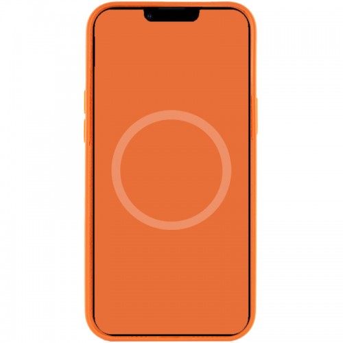 Чохол Silicone case (AAA) with Magsafe and Animation для Apple iPhone 12 Pro Max (6.7") Помаранчевий / Kumquat