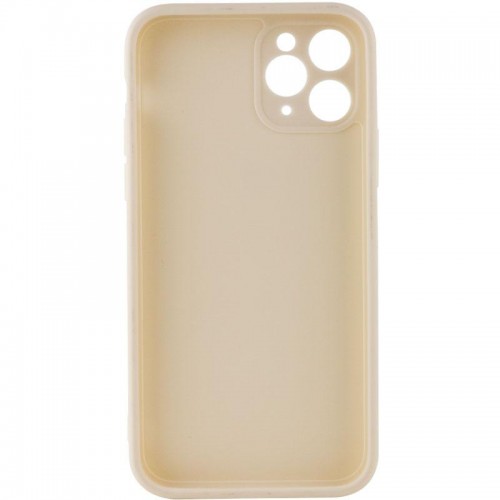 Силіконовий чохол Candy Full Camera для Apple iPhone 11 Pro Max (6.5") Бежевий / Antique White