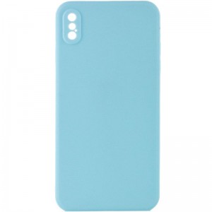 Силіконовий чохол Candy Full Camera для Apple iPhone XS Max (6.5") Бірюзовий / Turquoise