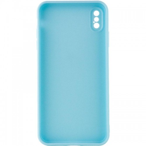 Силіконовий чохол Candy Full Camera для Apple iPhone XS Max (6.5") Бірюзовий / Turquoise