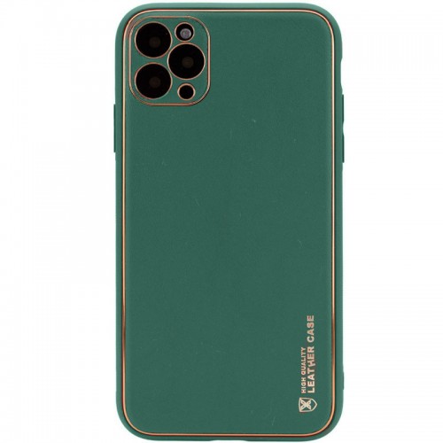 Шкіряний чохол Xshield для Apple iPhone 12 Pro (6.1") Зелений / Army green