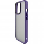 Чехол TPU+PC Metal Buttons для Apple iPhone 13 Pro (6.1") Тёмно-фиолетовый