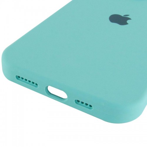 Чехол Silicone Case Full Protective (AA) для Apple iPhone 13 Pro (6.1") Бирюзовый / Marine Green