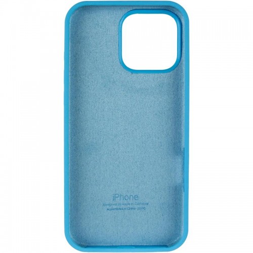 Чехол Silicone Case Full Protective (AA) для Apple iPhone 13 Pro Max (6.7") Голубой / Blue