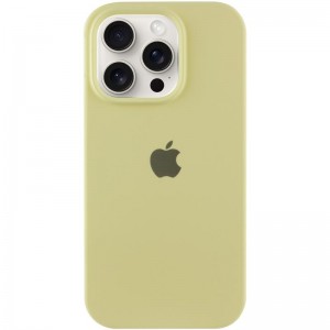 Чехол Silicone Case Full Protective (AA) для Apple iPhone 13 Pro Max (6.7") Жёлтый / Mellow Yellow