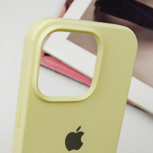 Чехол Silicone Case Full Protective (AA) для Apple iPhone 13 Pro Max (6.7") Жёлтый / Mellow Yellow