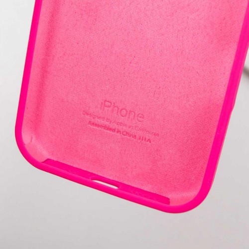 Чохол Silicone Case Full Protective (AA) для Apple iPhone 13 Pro Max (6.7") Рожевий / Barbie pink
