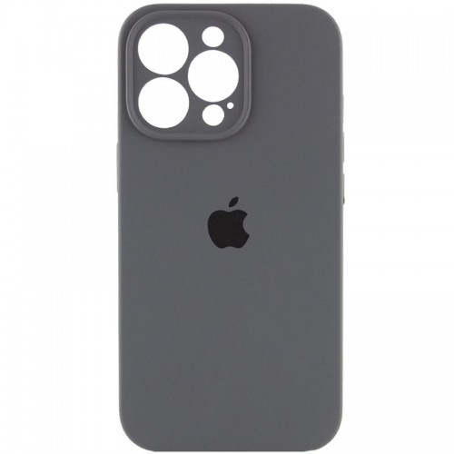 Чохол Silicone Case Full Camera Protective (AA) для Apple iPhone 13 Pro (6.1") Сірий / Dark Gray