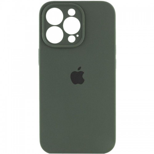 Чехол Silicone Case Full Camera Protective (AA) для Apple iPhone 13 Pro (6.1") Зелёный / Cyprus Green
