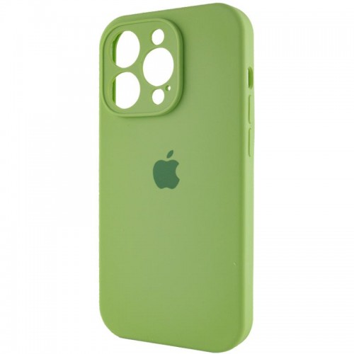 Чохол Silicone Case Full Camera Protective (AA) для Apple iPhone 13 Pro (6.1") М'ятний / Mint