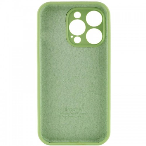 Чохол Silicone Case Full Camera Protective (AA) для Apple iPhone 13 Pro (6.1") М'ятний / Mint