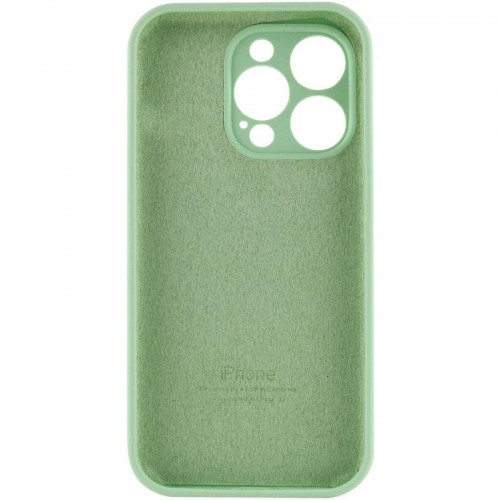 Чохол Silicone Case Full Camera Protective (AA) для Apple iPhone 13 Pro (6.1") Зелений / Pistachio