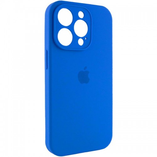 Чохол Silicone Case Full Camera Protective (AA) для Apple iPhone 13 Pro (6.1") Синій / Capri Blue