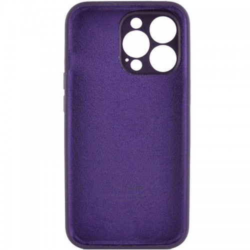 Чохол Silicone Case Full Camera Protective (AA) для Apple iPhone 13 Pro (6.1") Фіолетовий / Elderberry