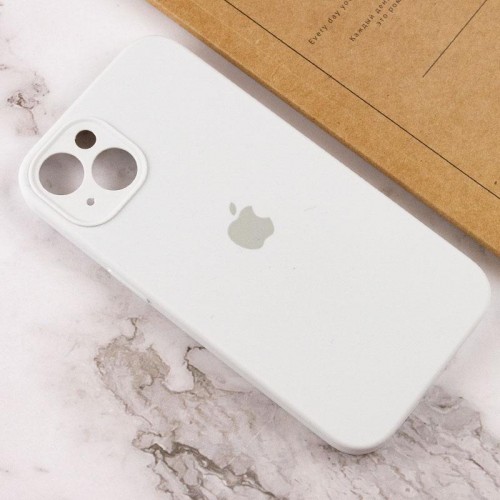 Чохол Silicone Case Full Camera Protective (AA) для Apple iPhone 13 (6.1") Білий / White