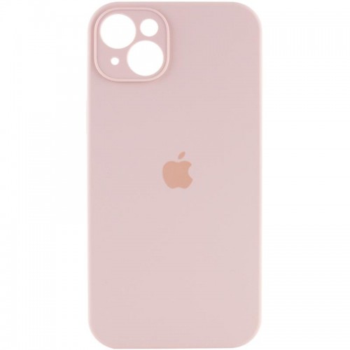 Чохол Silicone Case Full Camera Protective (AA) для Apple iPhone 13 (6.1") Рожевий / Pink Sand