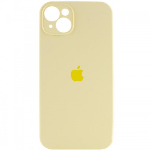Чохол Silicone Case Full Camera Protective (AA) для Apple iPhone 13 (6.1") Жовтий / Mellow Yellow