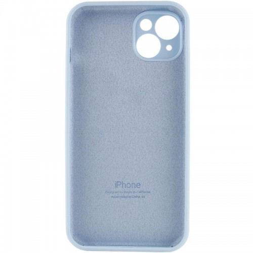 Чохол Silicone Case Full Camera Protective (AA) для Apple iPhone 13 (6.1") Блакитний / Sweet Blue