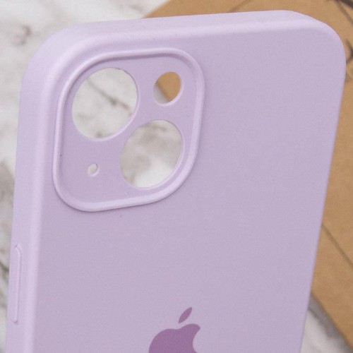 Чохол Silicone Case Full Camera Protective (AA) для Apple iPhone 13 (6.1") Бузковий / Lilac