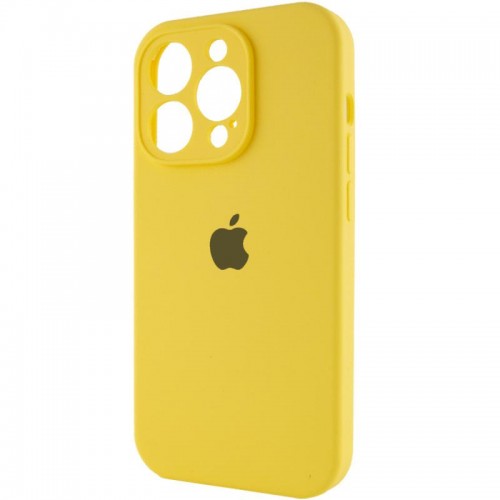Чохол Silicone Case Full Camera Protective (AA) для Apple iPhone 13 Pro Max (6.7") Жовтий / Yellow