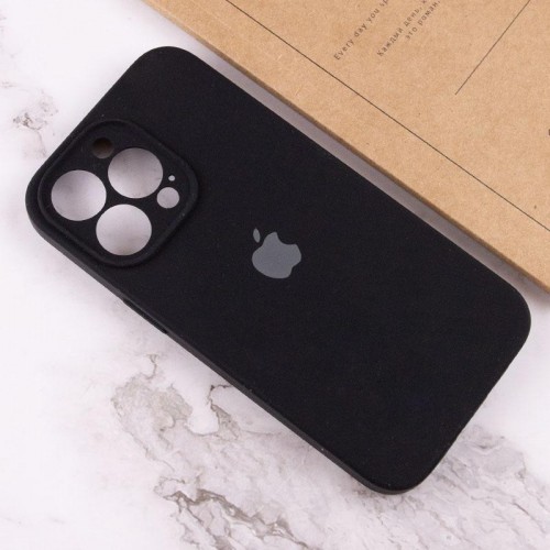 Чохол Silicone Case Full Camera Protective (AA) для Apple iPhone 13 Pro Max (6.7") Чорний / Black