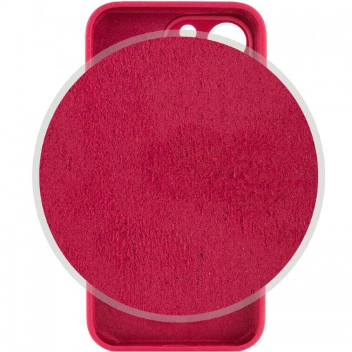 Чехол Silicone Case Full Camera Protective (AA) для Apple iPhone 13 Pro Max (6.7") Красный / Rose Red