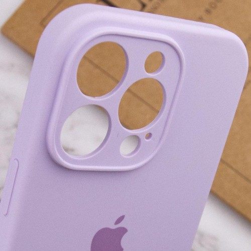 Чохол Silicone Case Full Camera Protective (AA) для Apple iPhone 13 Pro Max (6.7") Бузковий / Lilac