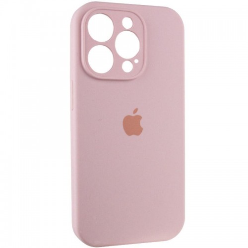 Чохол Silicone Case Full Camera Protective (AA) для Apple iPhone 13 Pro Max (6.7") Рожевий / Chalk Pink